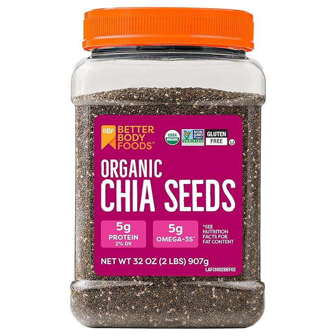 BetterBody Foods Organic Chia Seeds 2 lbs