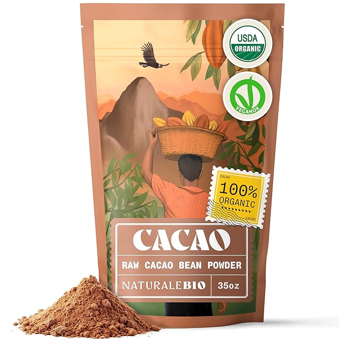 NaturaleBio Cacao Powder Organic 35oz.